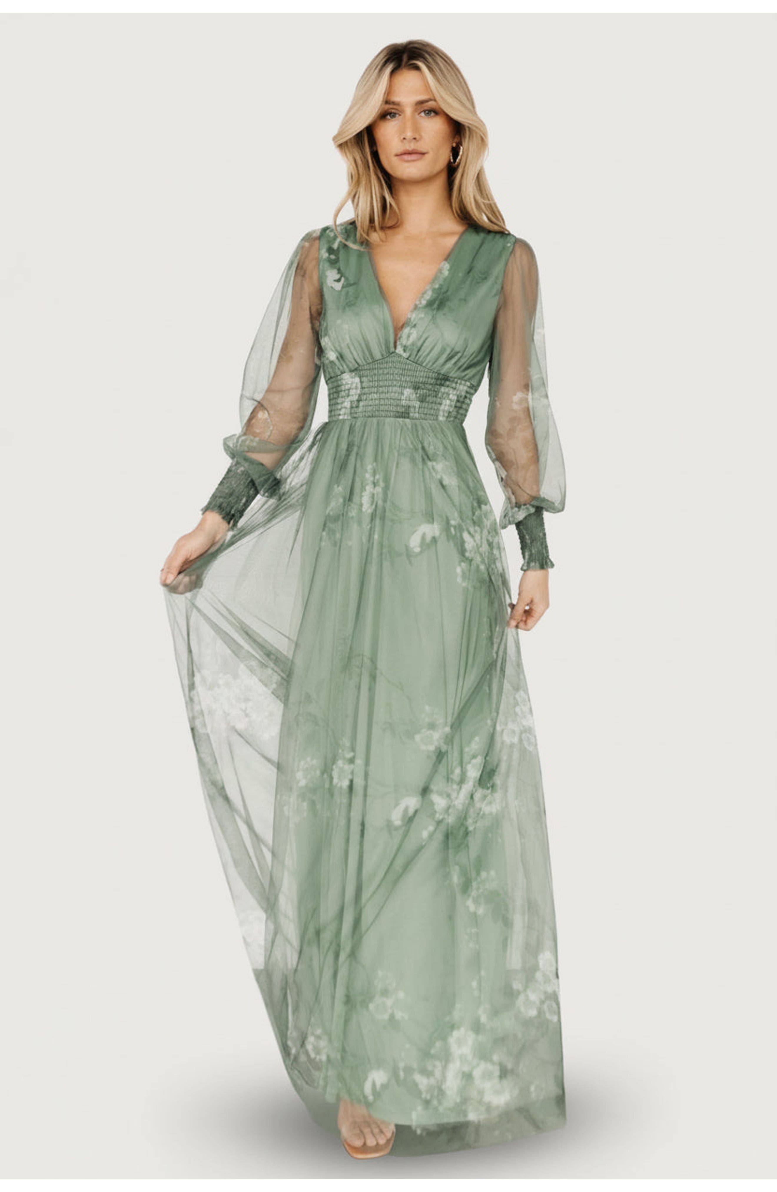 Dusty Green Floral