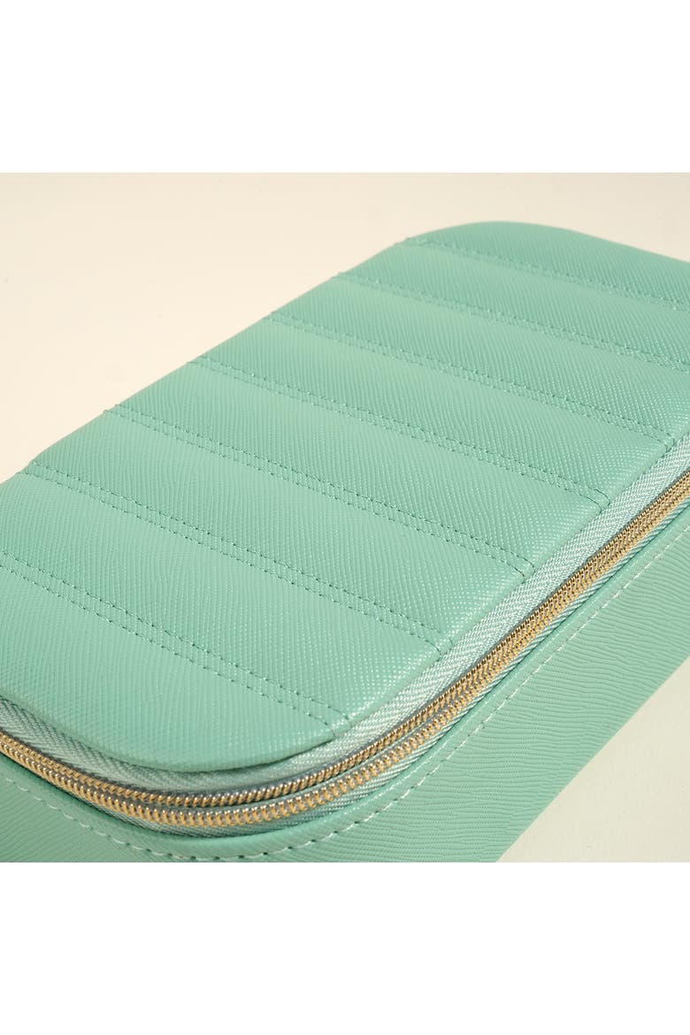 Meilin Jewelry Box 7" x 4" Artisan, Alternate, color, Turquoise