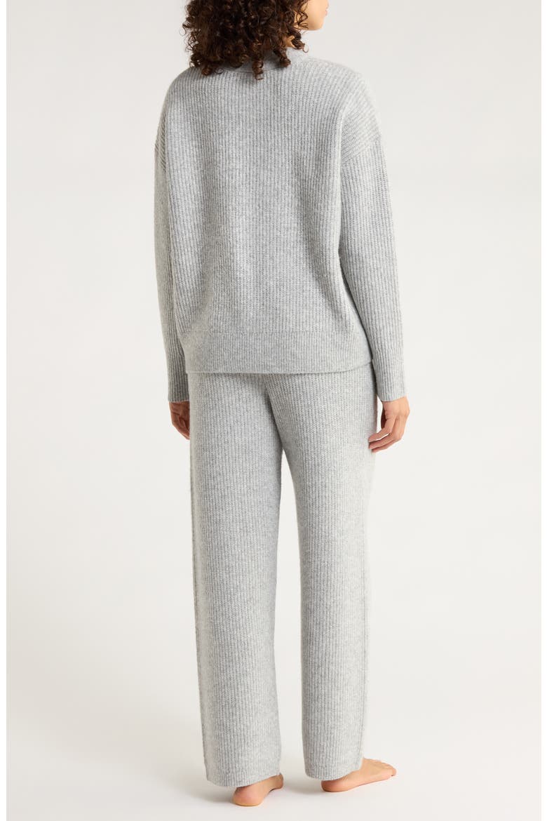 Cozy Rib Lounge Set, Alternate, color, GREY HEATHER