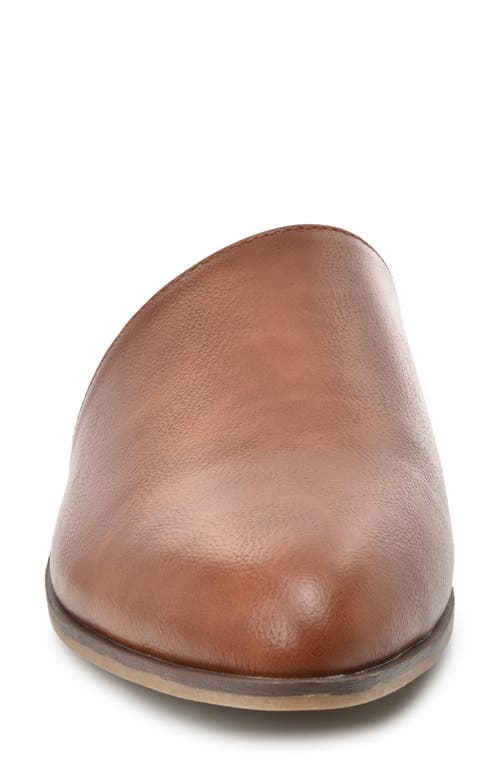 Catherine Catherine Malandrino Asymmetric Mule Flat In Dark Brown Smooth