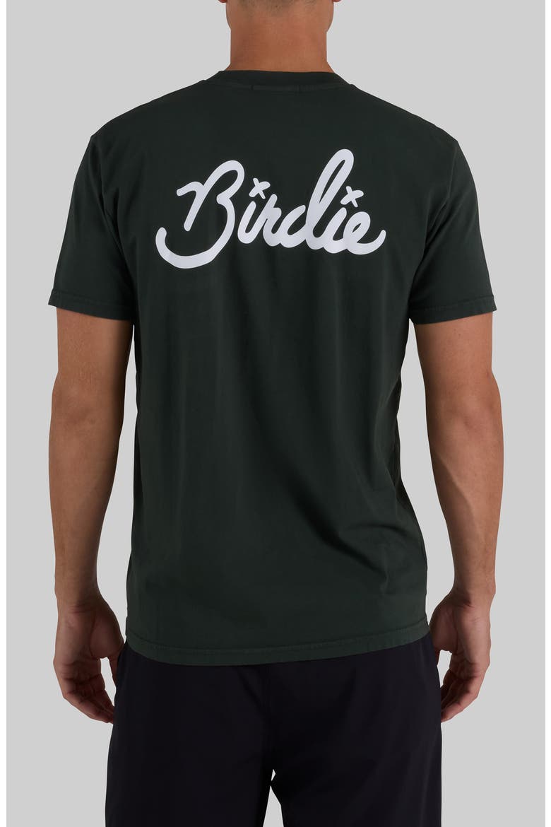 Birdie Cotton Graphic T-Shirt, Alternate, color, DEEP FOREST