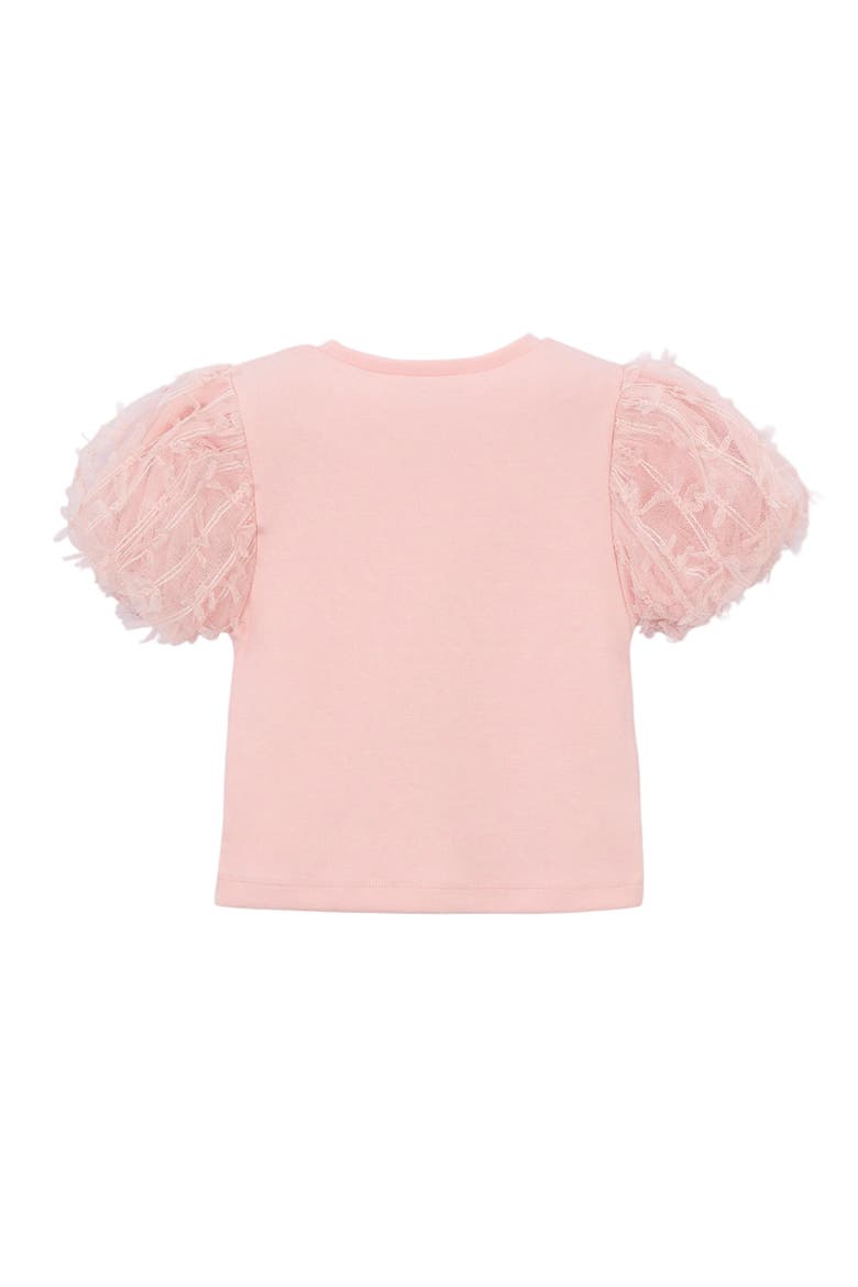 Top With Puff Sleeves, Alternate, color, Pink