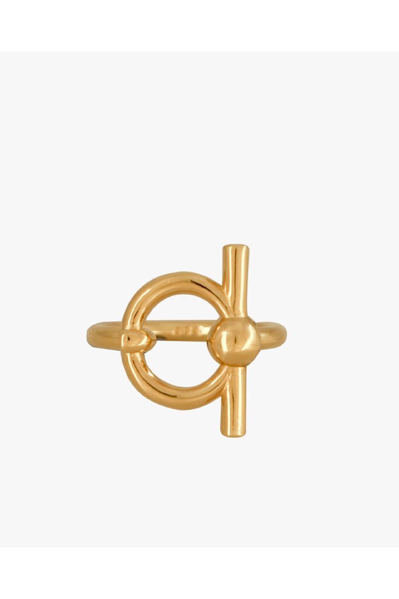 Mini Omega Ring, Main, color, Gold