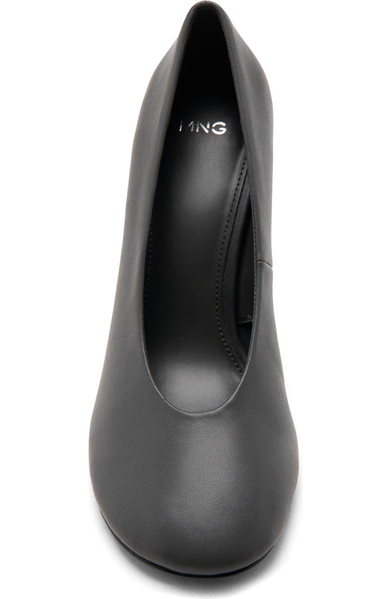 MANGO Round Toe Pump, Alternate, color, Dark Grey