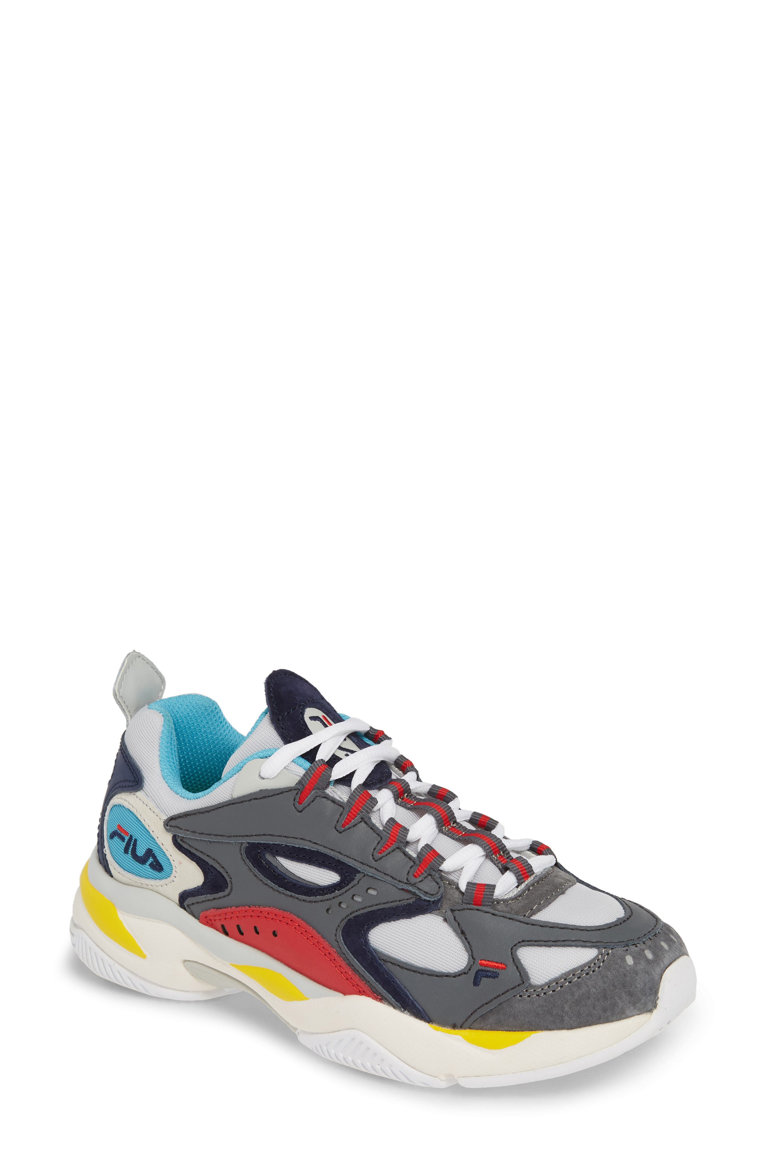 Boveasorus Sneaker, Main, color, CASTLEROCK/ BLUE/ RED