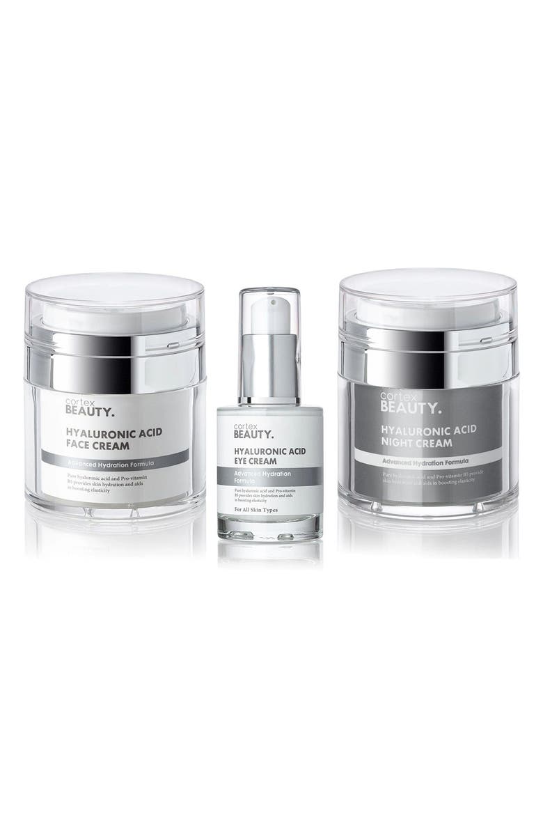 CORTEX BEAUTY Hyaluronic Acid 3-Piece Skin Care Set $59.99 Value, Main, color, 