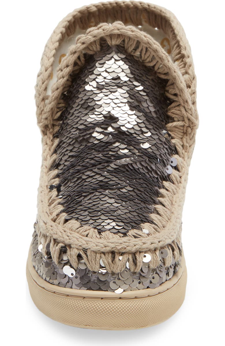 Mou Summer Eskimo Sequin Sneaker Boot, Alternate, color,