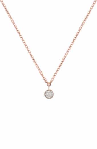 Monica Vinader Fiji Button Pendant Necklace
