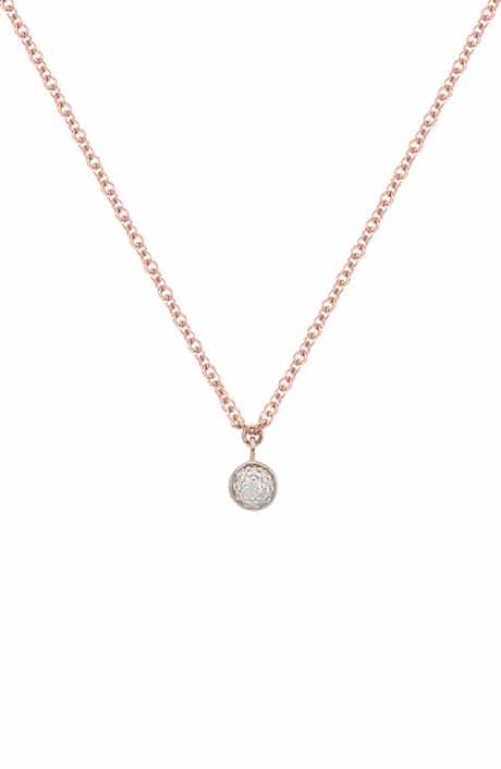 Monica Vinader Fiji Button Pendant Necklace