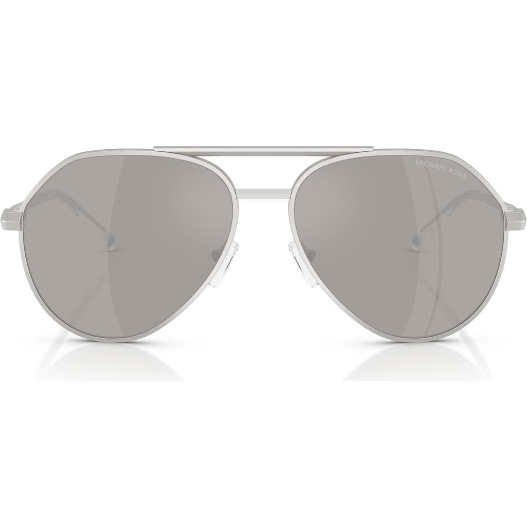 Michael Kors 60mm Pilot Sunglasses In Gray