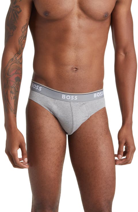 Assorted 3-Pack Power Cotton Stretch Jersey Briefs
