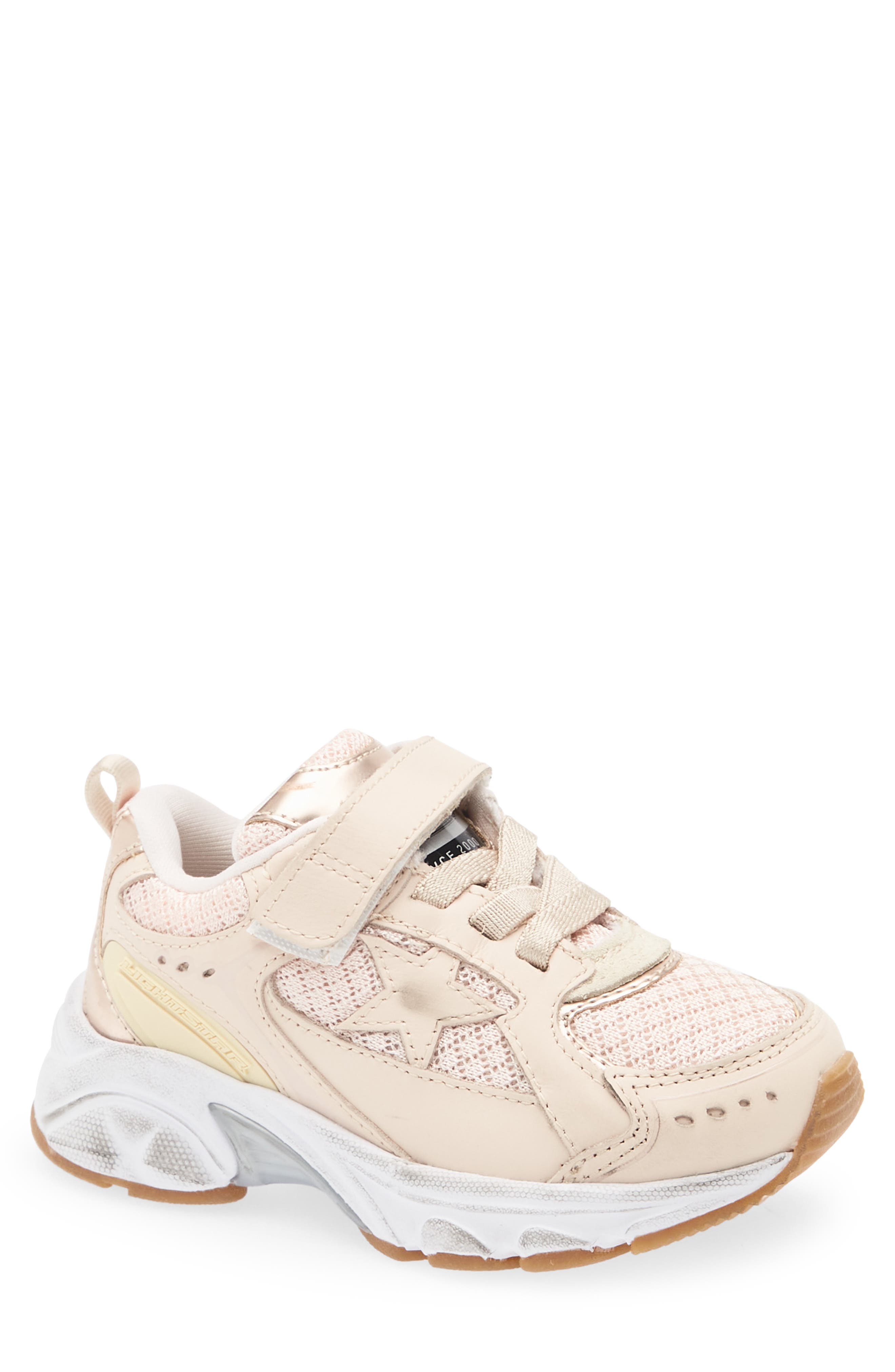 Golden Goose Kids' Lightstar Sneaker, Main, color, Pink/ Yellow