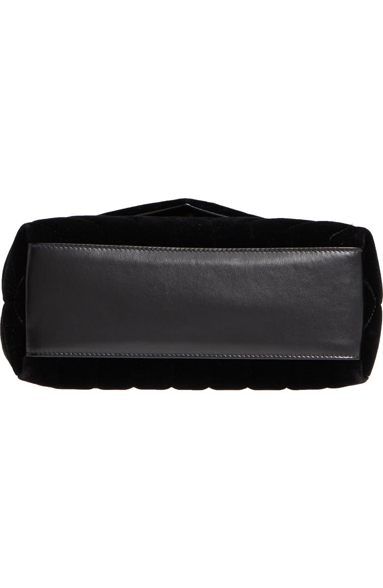 Saint Laurent Small Loulou Velvet Shoulder Bag, Alternate, color,