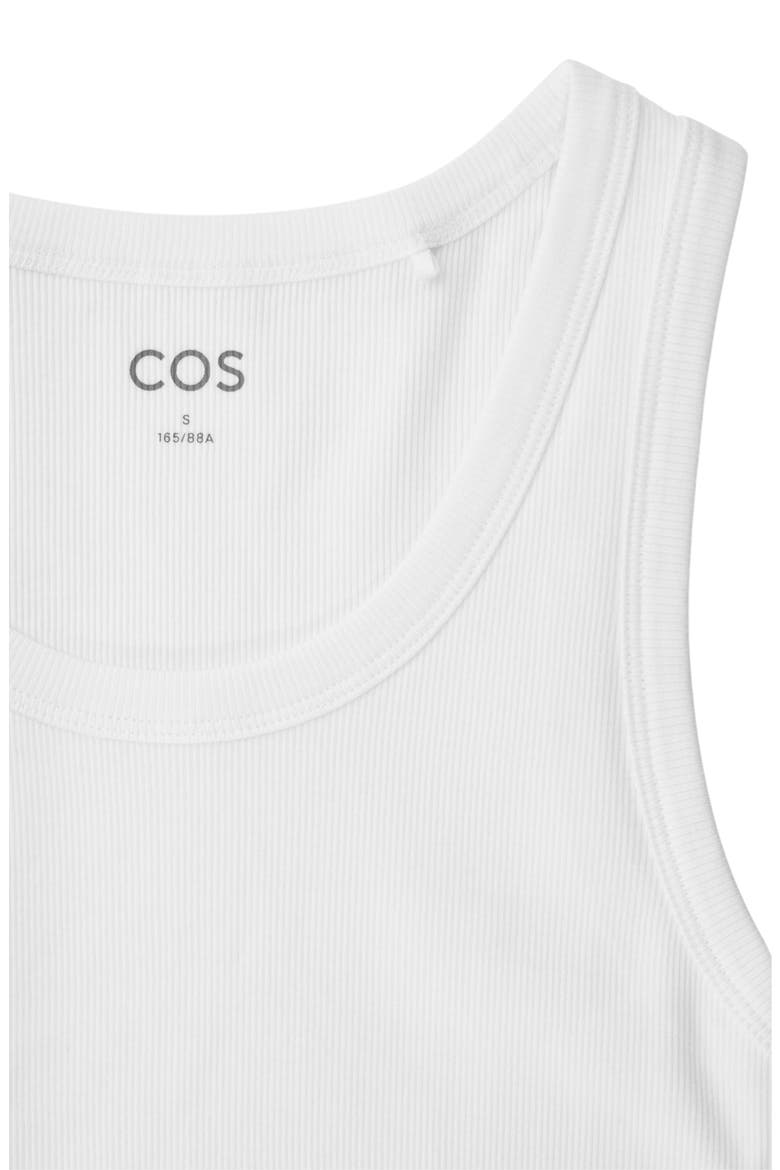 Cotton Rib Tank, Alternate, color, WHITE