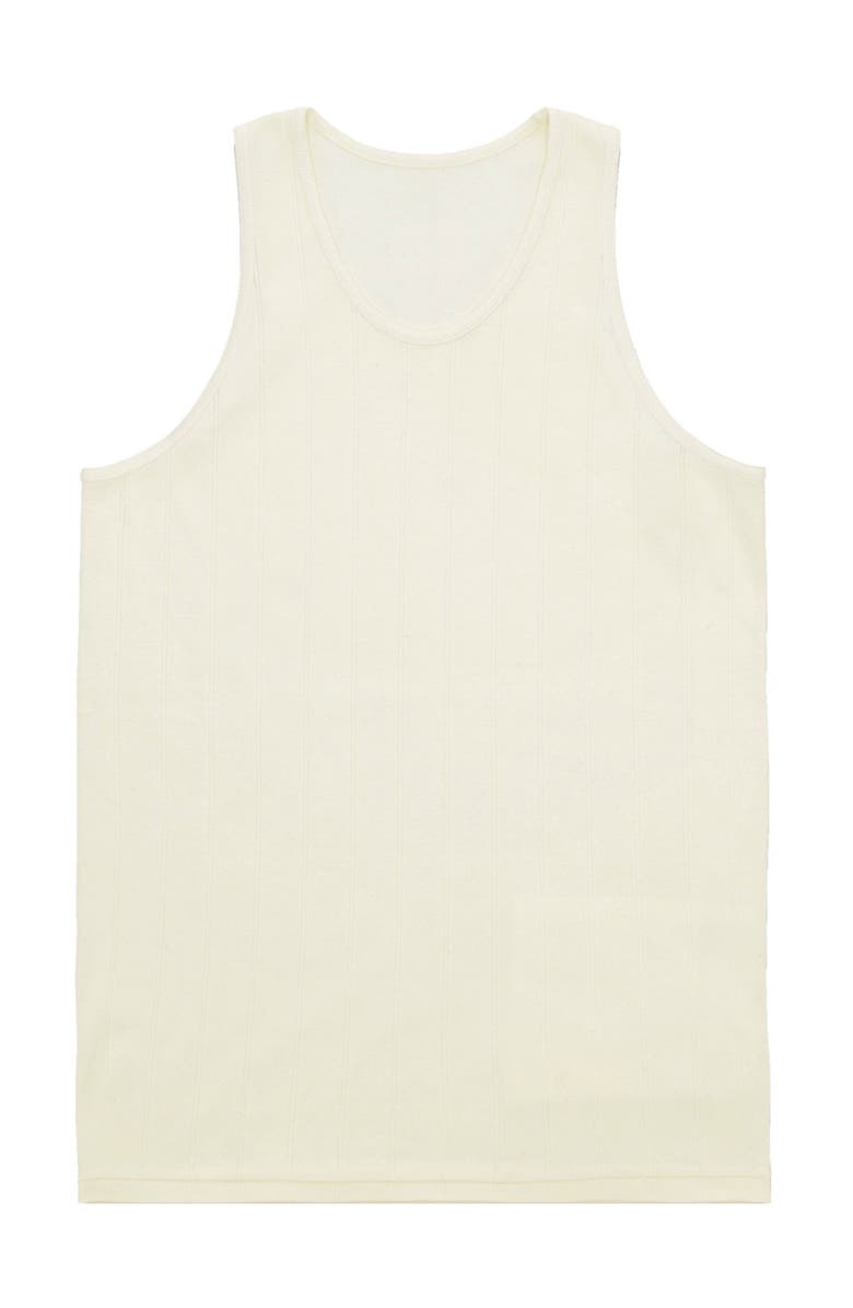 Fortela Dylan Cotton Tank Top, Main, color, Cream