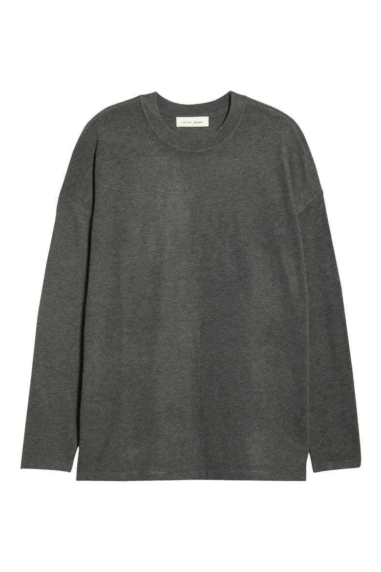 Soft Knit Long Sleeve T-Shirt, Alternate, color, IRON GREY
