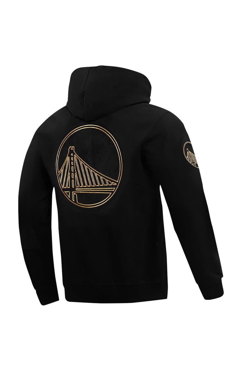 PRO STANDARD Men's Pro Standard Golden State Warriors Black & Gold Pullover Hoodie, Alternate, color,
