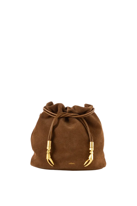 Leather Pouch Bag with Crab Claw