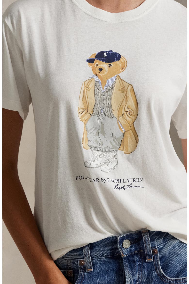 Polo Bear Cotton Graphic T-Shirt, Alternate, color, NEVIS