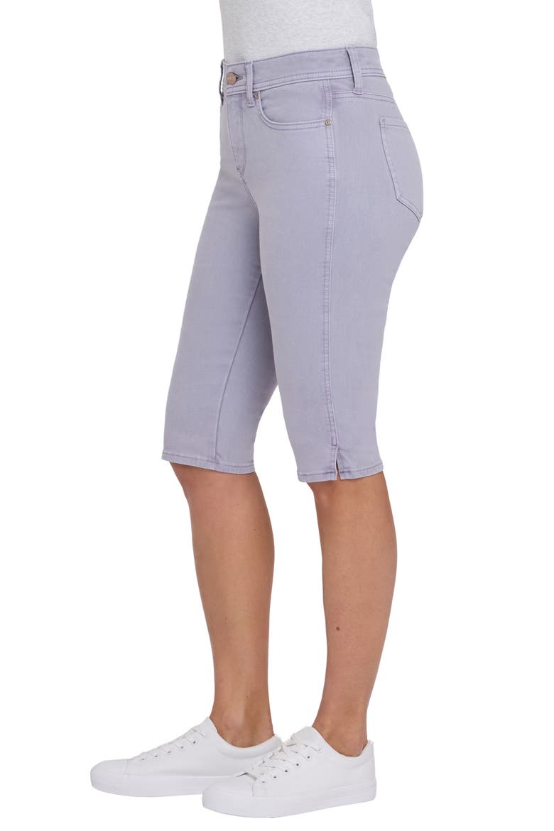 Sophie Side Slit Bike Capri Jeans, Alternate, color, VINTAGE LAVENDER