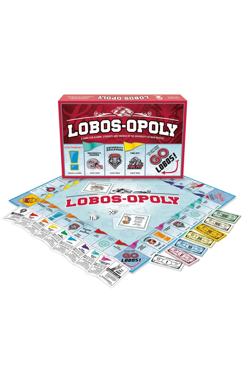 University Of New Mexico Lobosopoly Monopoly Board Game, Alternate, color, Multicolored
