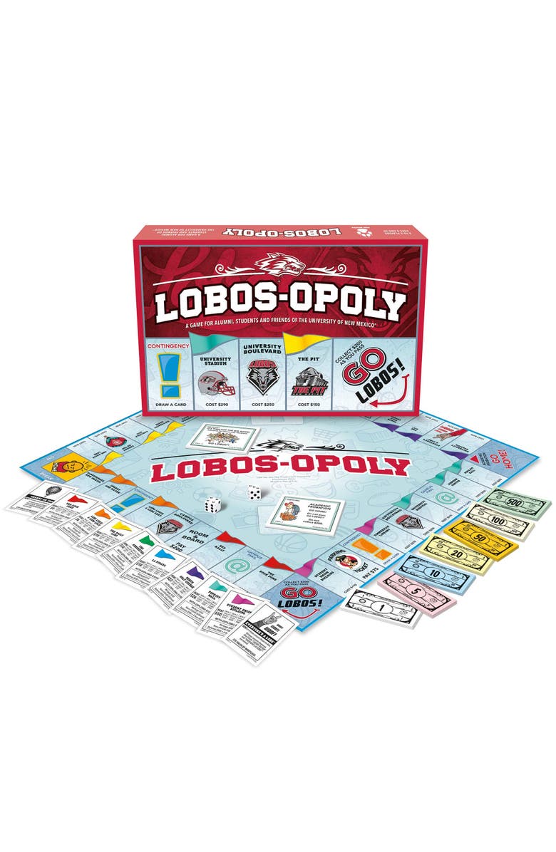 Late for the Sky University Of New Mexico Lobosopoly Monopoly Board Game, Alternate, color, Multicolored