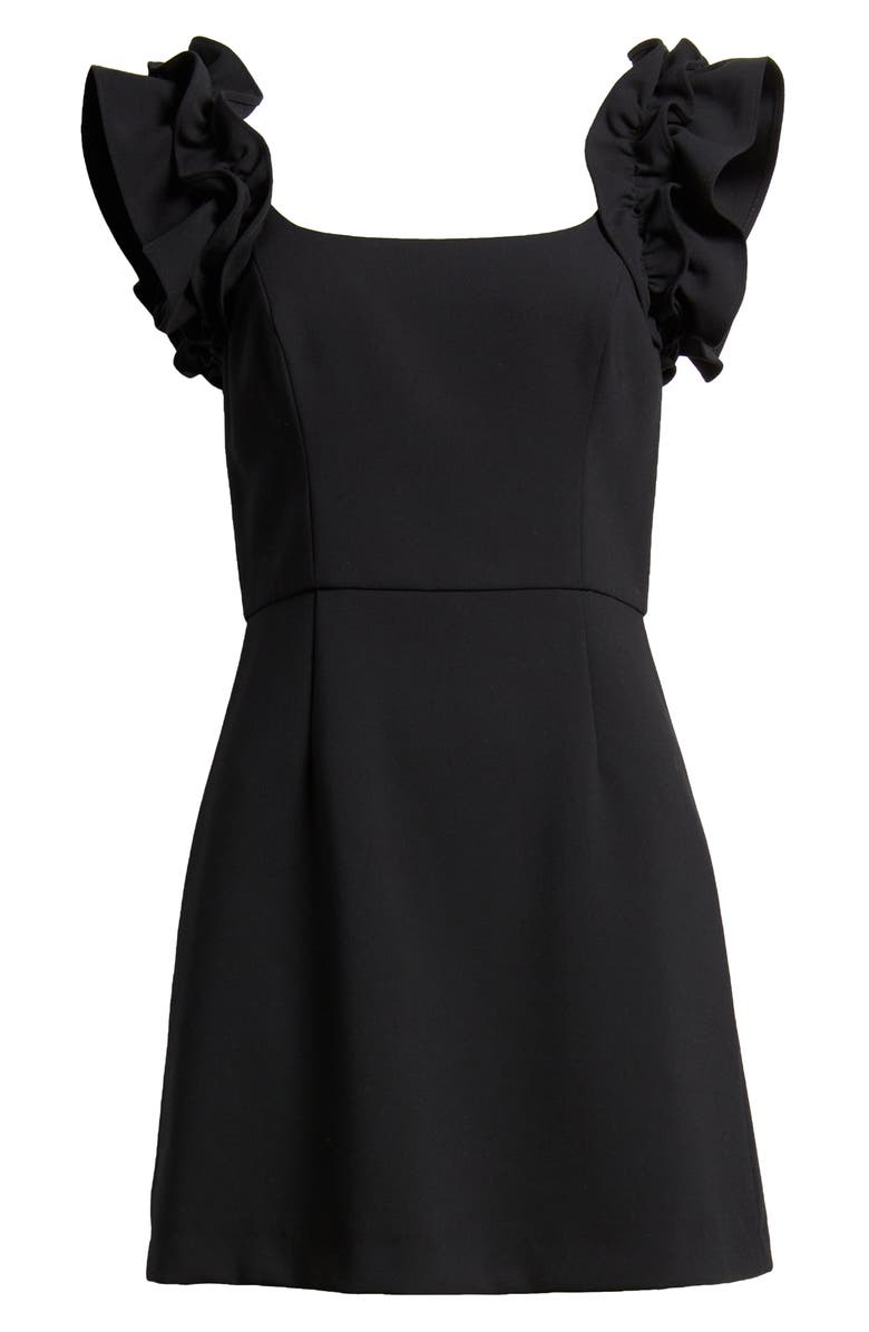 French Connection Whisper Ruffle Sleeve Minidress, Alternate, color, 