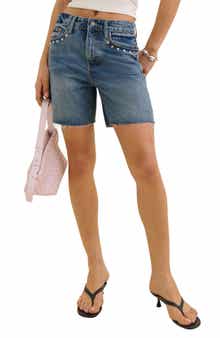 Reformation Raye Relaxed Cutoff Shorts