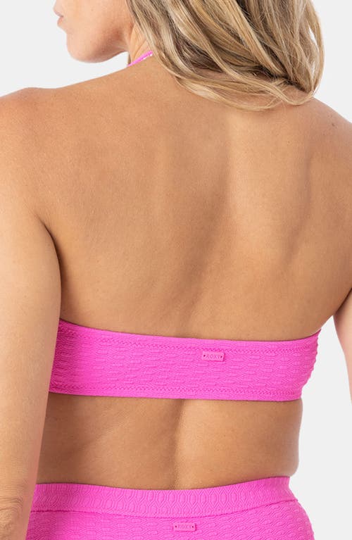 Roxy Haleiwa Bandeau Bikini Top In Pink