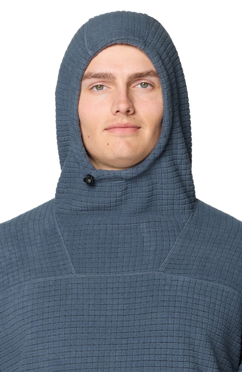 Mountain Hardwear Summit Grid Big Grid Hoodie, Alternate, color, Moon Blue