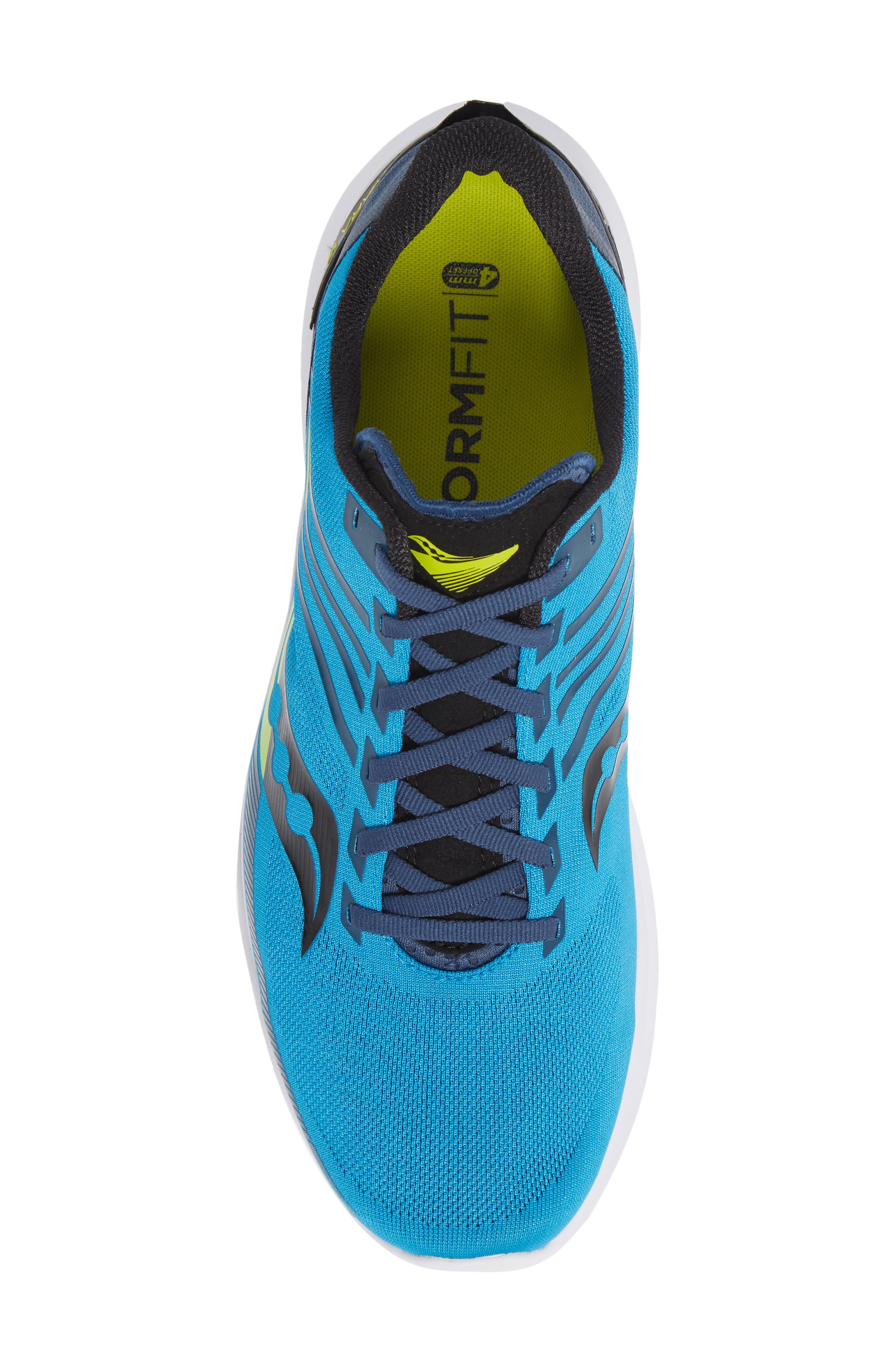 Kinvara 12 Running Shoe, Alternate, color, COBALT/ CITRUS