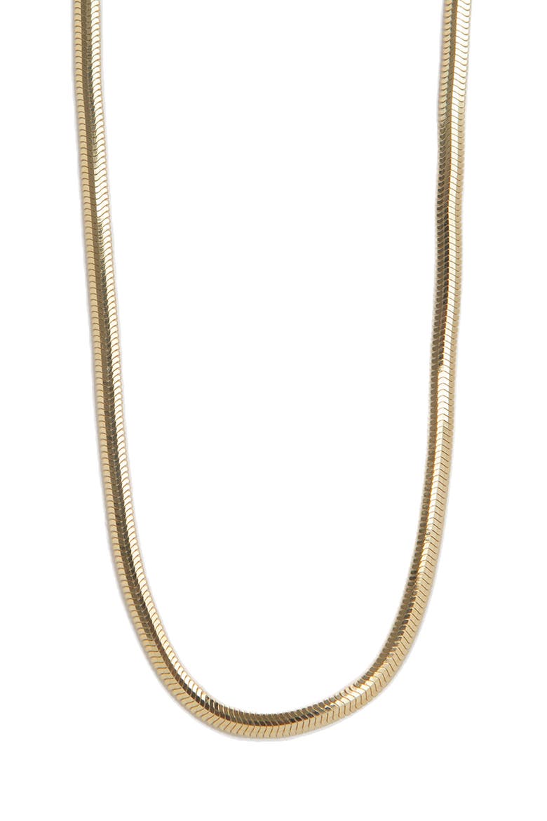 Snake Chain Necklace, Main, color, GOLD