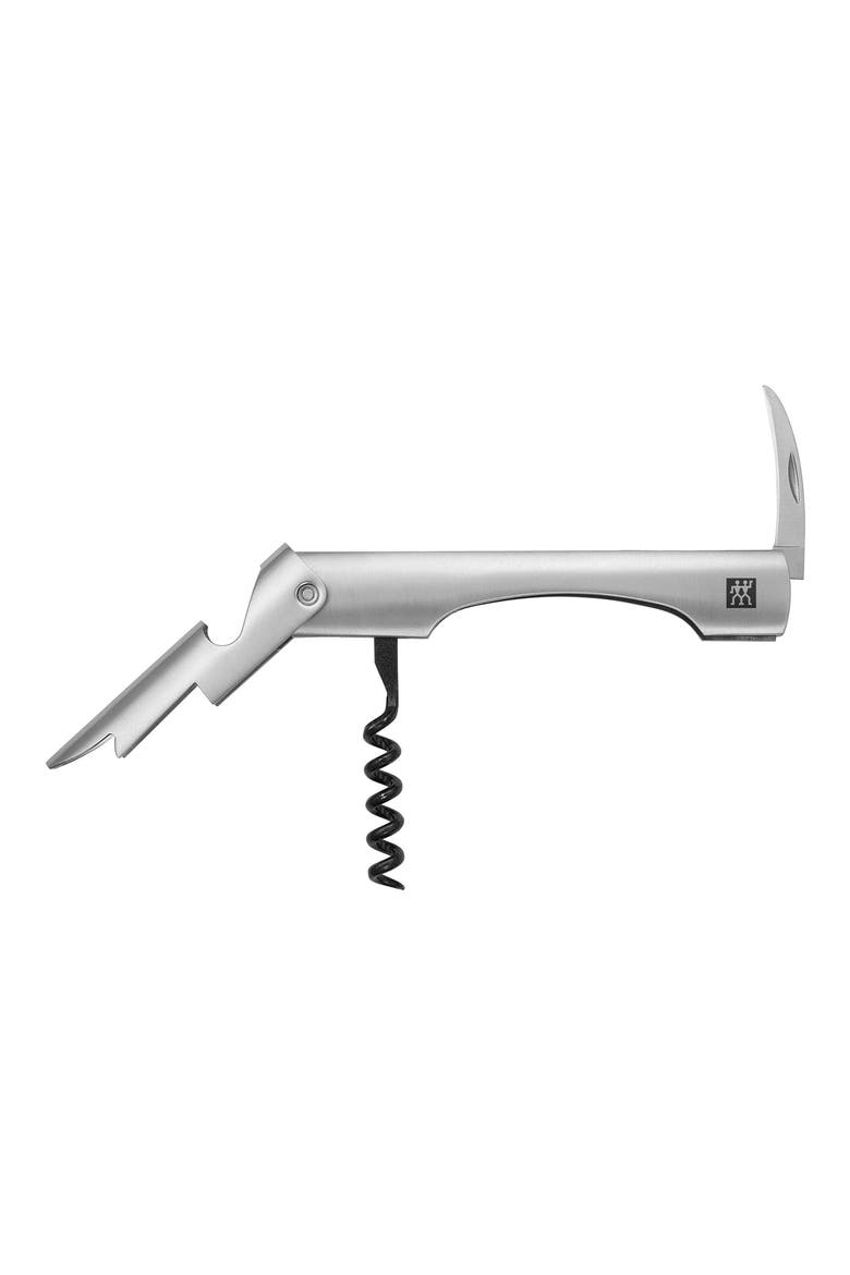 Sommelier Stainless Waiter's Knife Corkscrew, Alternate, color, STAINLESS STEEL