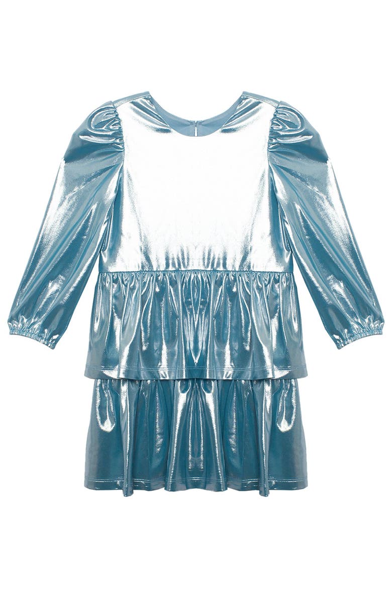 Isobella & Chloe Blue Stardust Dress, Main, color, Blue