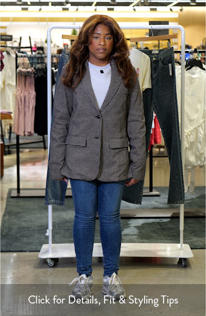 Inlet Houndstooth Knit Tweed Blazer, sales video thumbnail