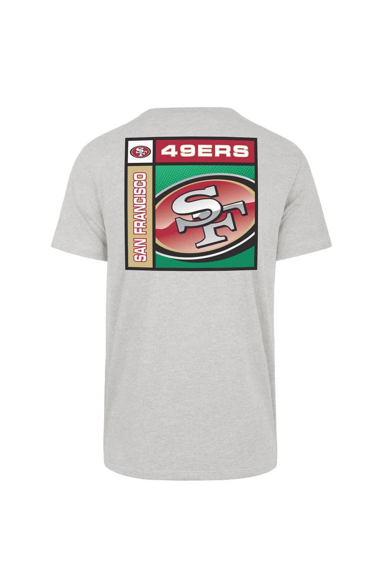 Men's '47  Gray San Francisco 49ers Chrome Plate Franklin T-Shirt, Alternate, color, Gray