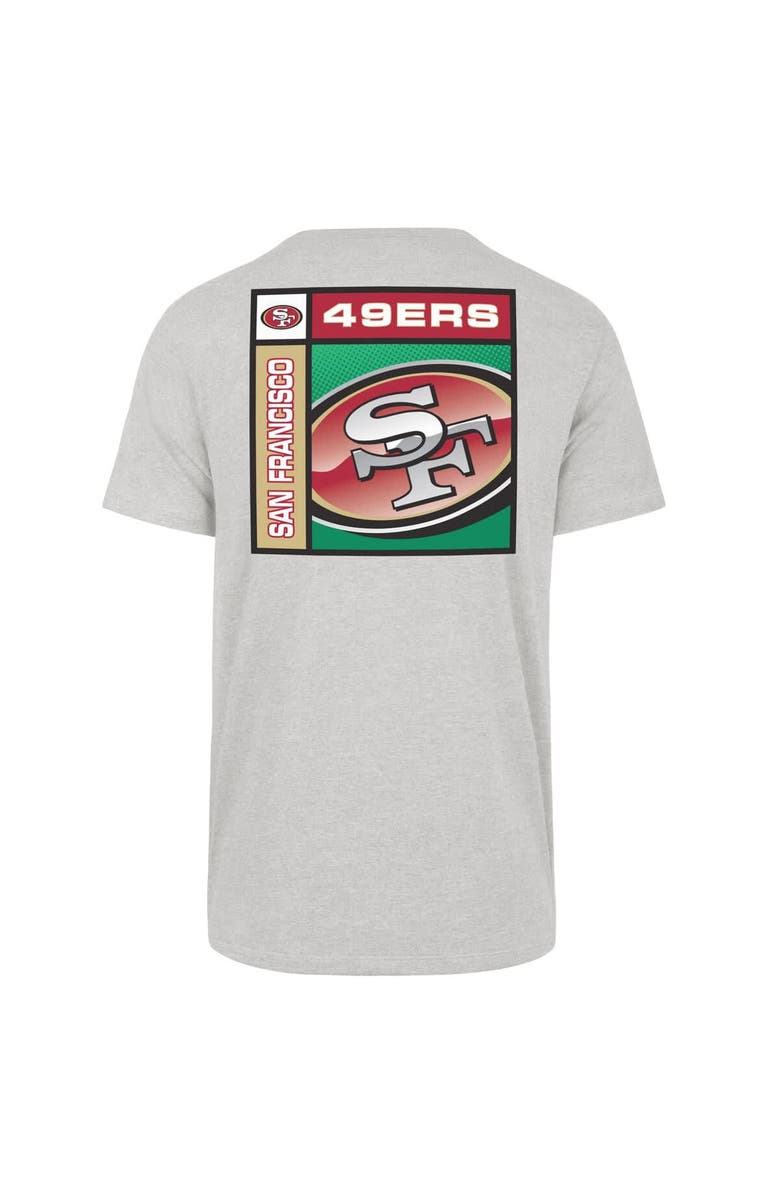 '47 Men's '47  Gray San Francisco 49ers Chrome Plate Franklin T-Shirt, Alternate, color, Gray