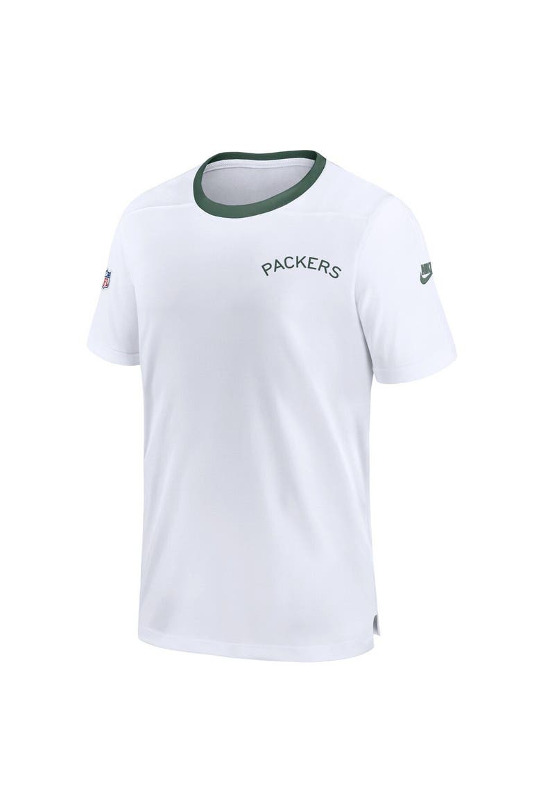 Men's Nike White Green Bay Packers Sideline Coaches Alternate Performance T-Shirt, Alternate, color, White