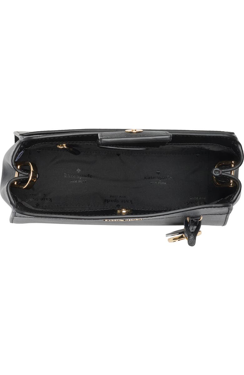 Kate Spade New York madison saffiano leather small satchel, Alternate, color, Black