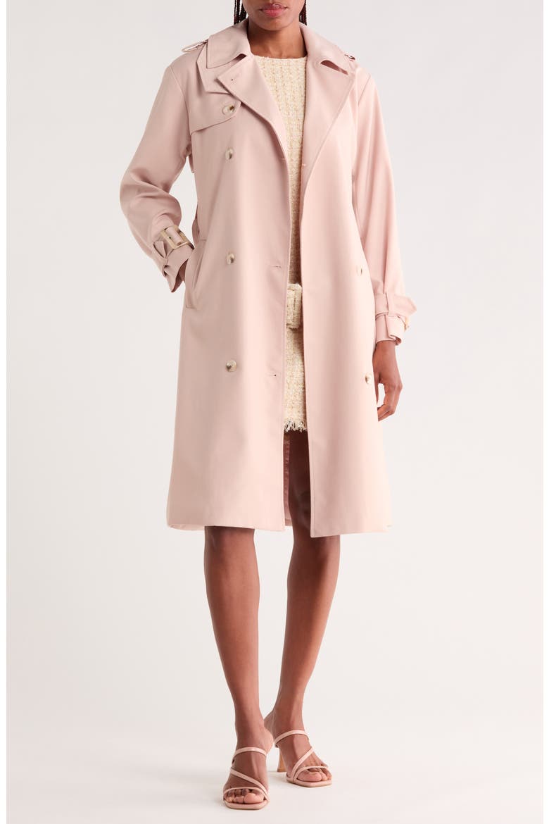 Enzo Trench Coat, Alternate, color, ROSE QUARTZ