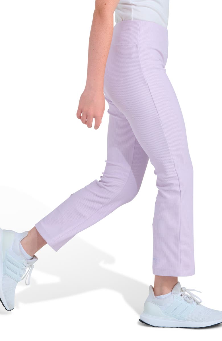 adidas Kids' Rib Kick Flare Pants, Alternate, color, Light Purple