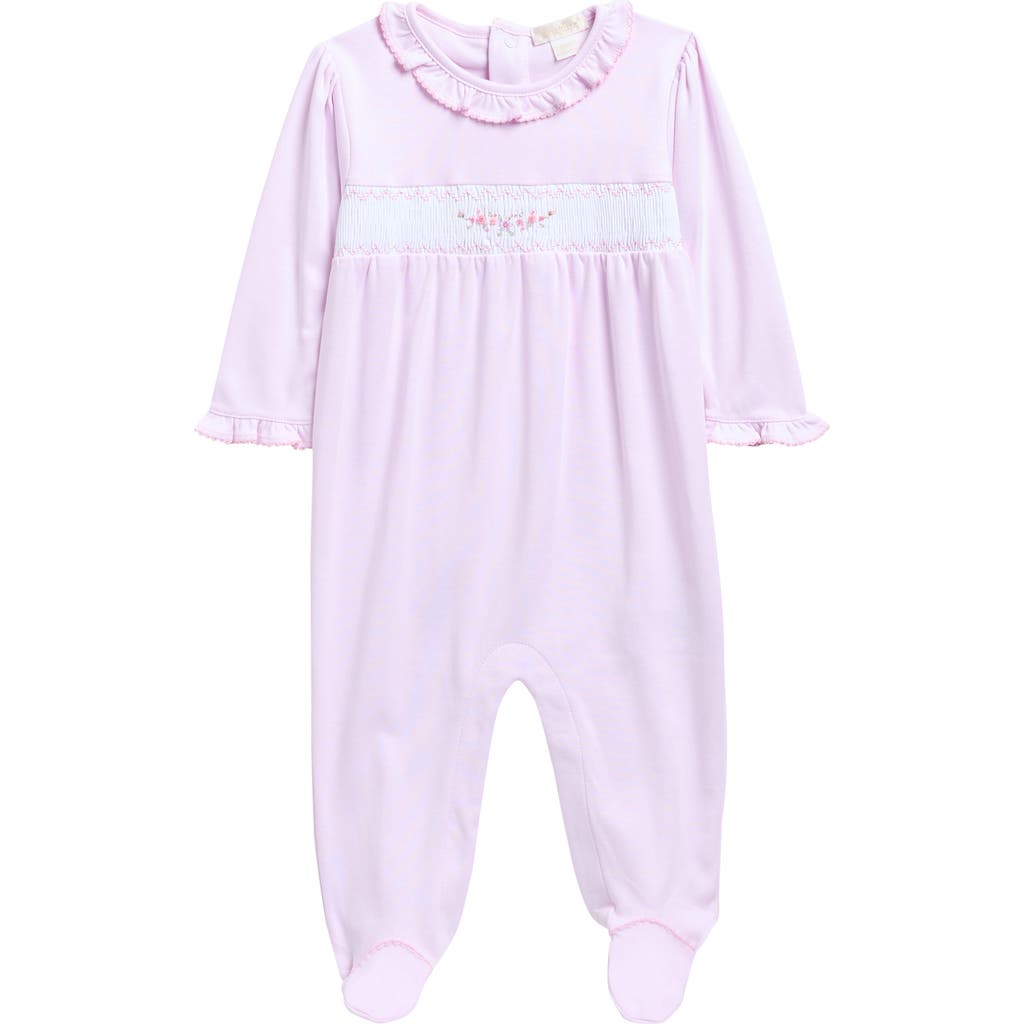 Kissy Kissy Babies' Smocked Footie In Pink