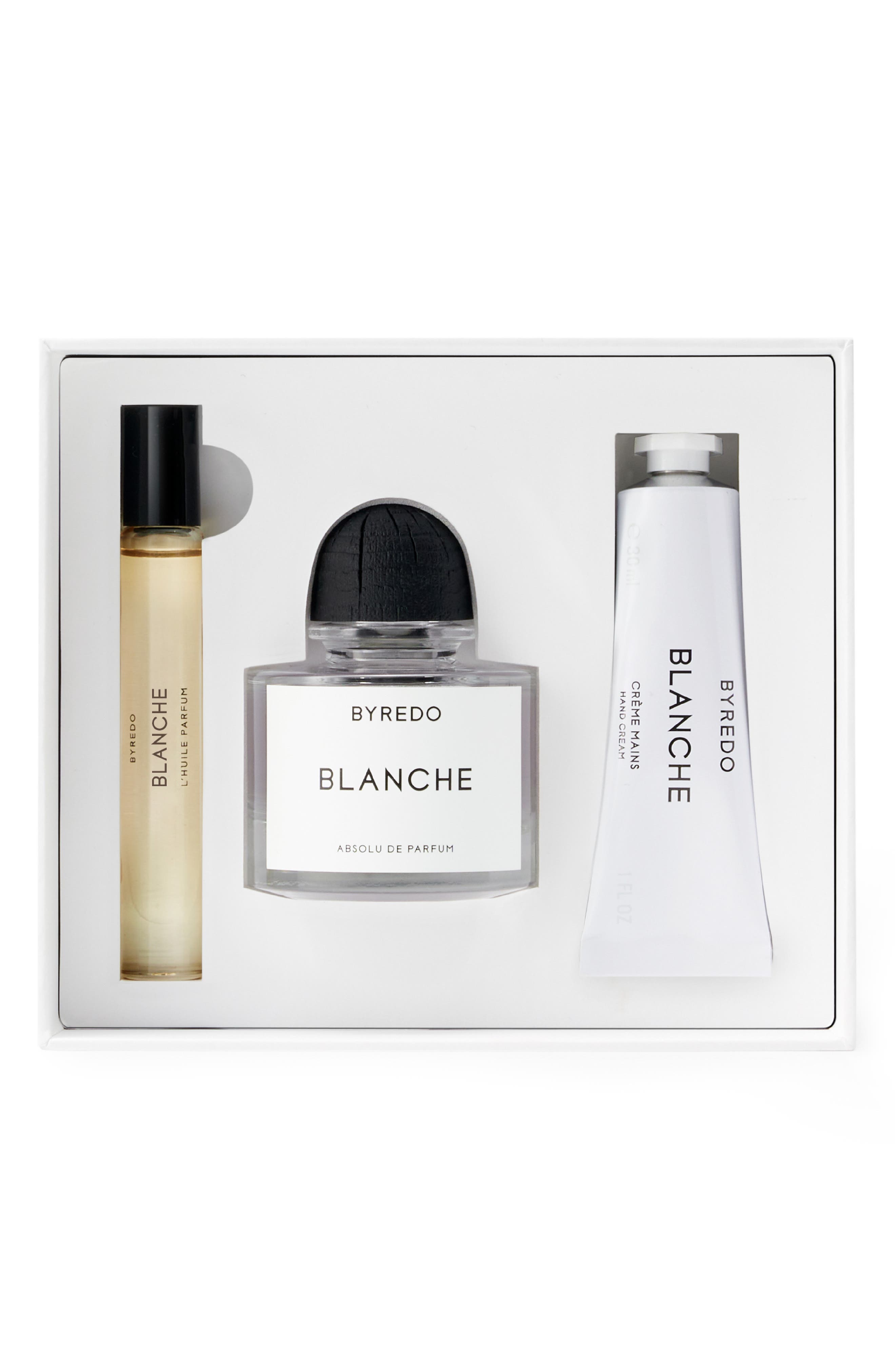 BYREDO Blanche Eau de Parfum Travel Essentials Trio Set $415 Value