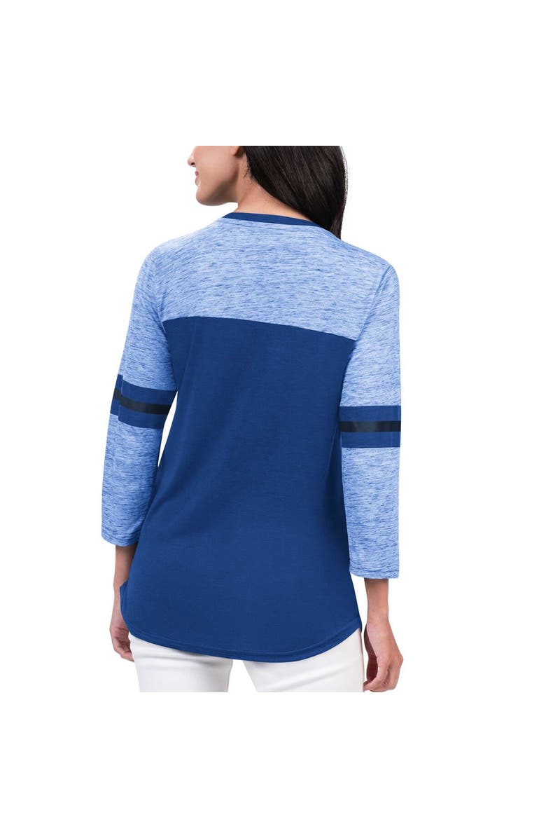 G-III 4HER BY CARL BANKS Women's G-III 4Her by Carl Banks Blue St. Louis Blues Play The Game 3/4-Sleeve T-Shirt, Alternate, color, Blue