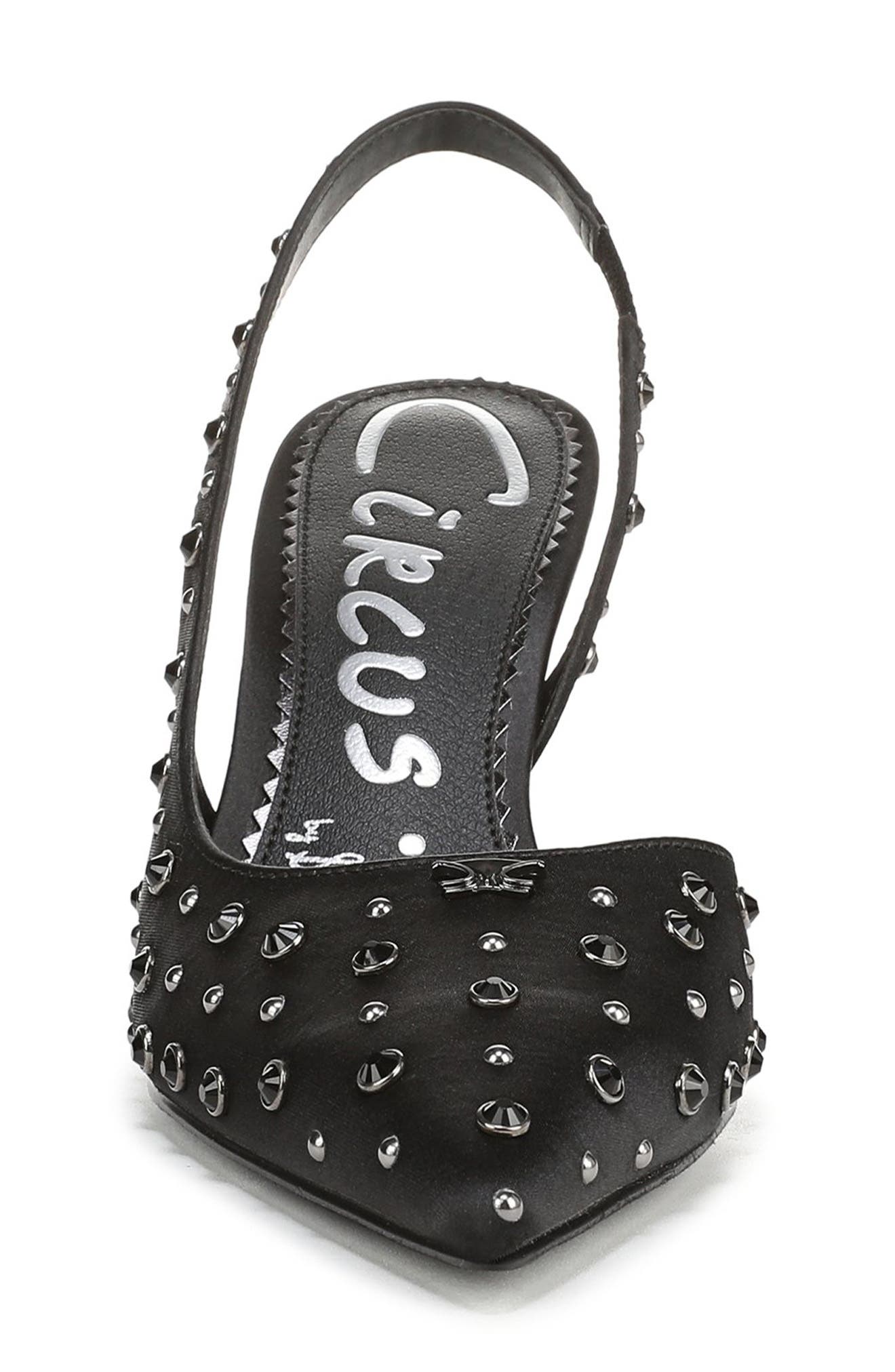 Circus NY by Sam Edelman Tallie Pointed Toe Slingback Pump, Alternate, color, Black