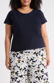 Adrianna Papell Short Sleeve Sweater