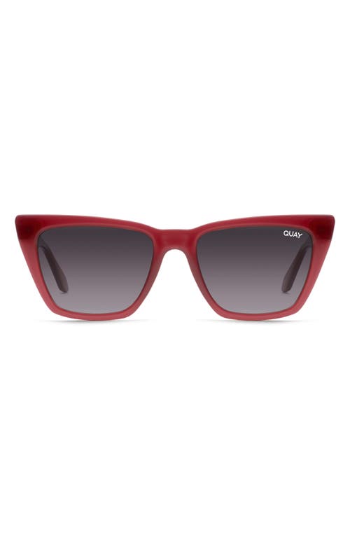 Quay Australia Call The Shots 41mm Polarized Cat Eye Sunglasses In Spice/smoke Polarized