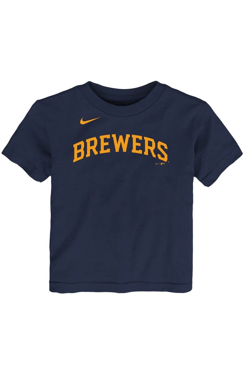Nike Toddler Nike Christian Yelich Navy Milwaukee Brewers Player Name & Number T-Shirt, Alternate, color, Navy