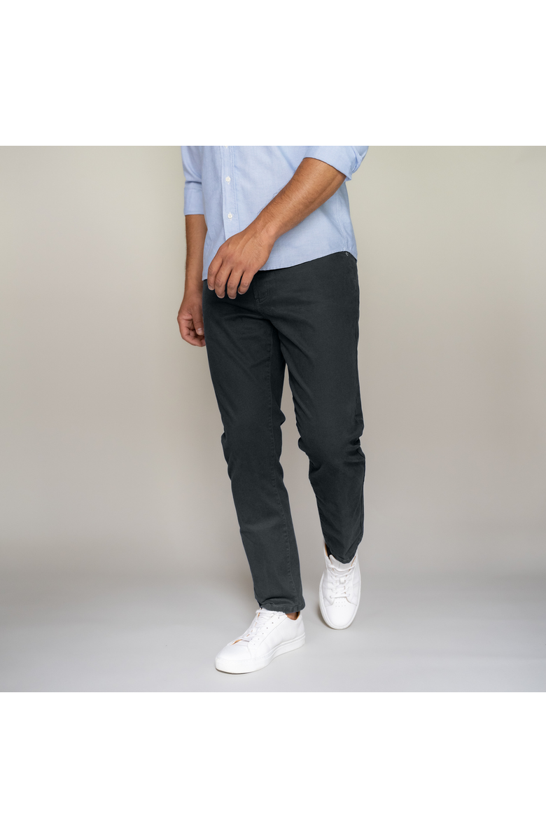 Peter Manning Italian 5-Pocket Pants, Main, color, Black