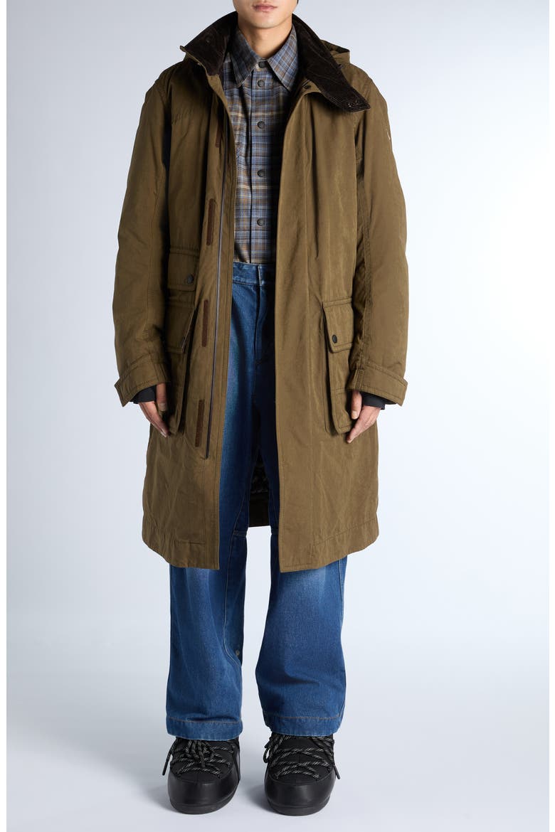 Allaine Long Parka, Alternate, color, GREEN